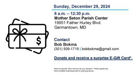 Blood Drive, Sunday December 29