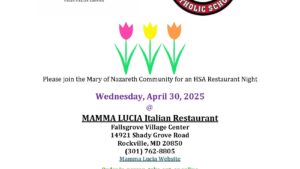Mary of Nazareth HSA Restaurant Night