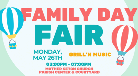 Memorial Day Family Fair, Monday May 26, 3:00pm – 7:00pm. 