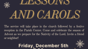 Lessons and Carols.