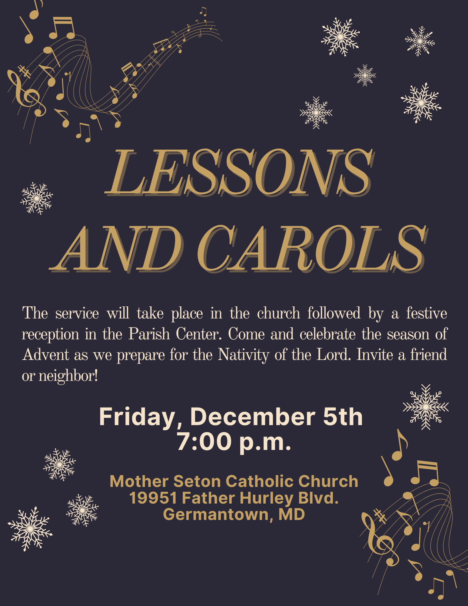 Lessons and Carols.