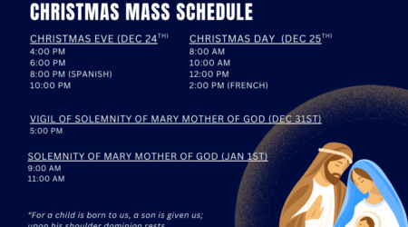 New Year Mass Schedule