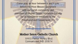 Holy Hour for Vocations March 31st
