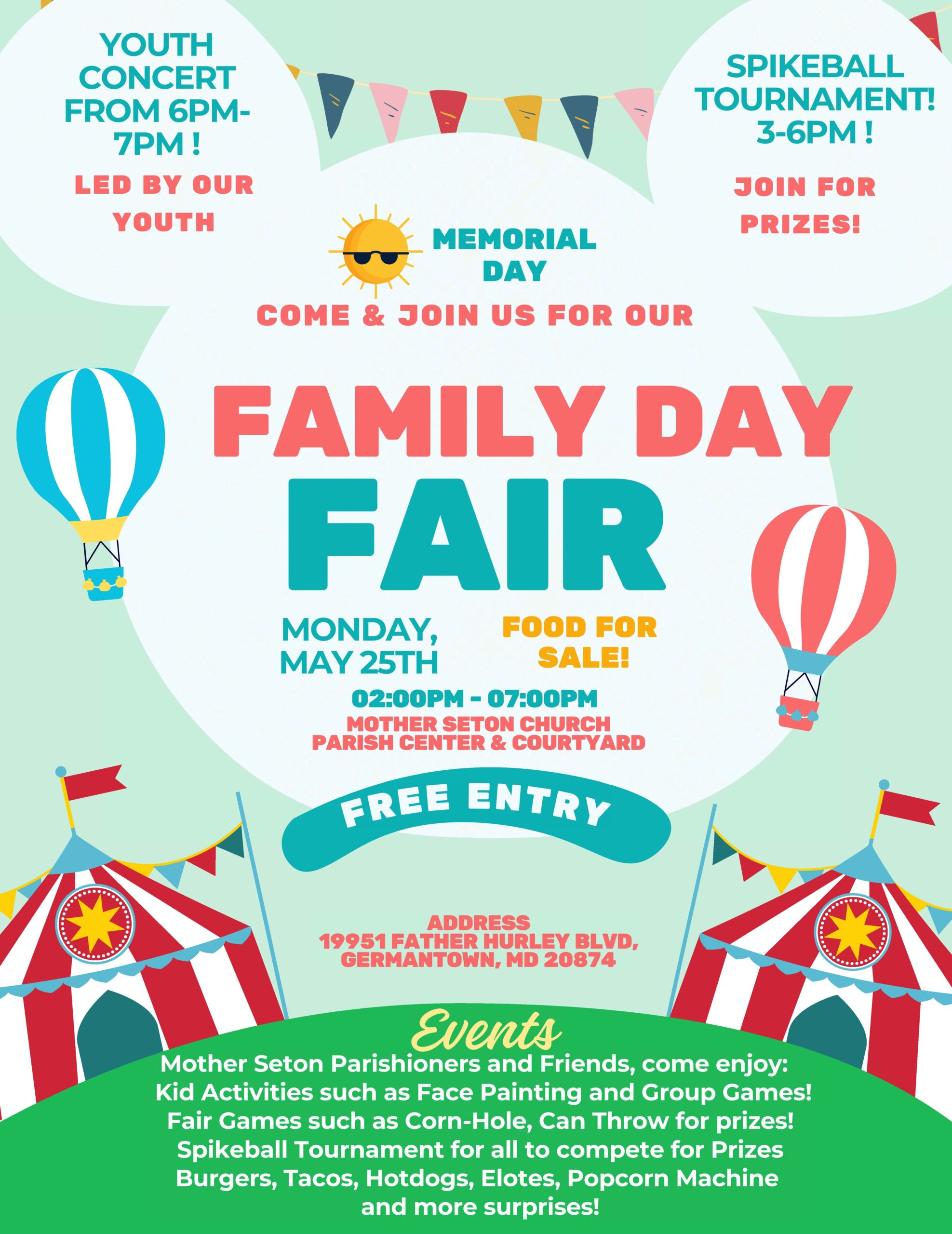 Family Day Fair – Monday May 25th