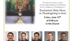 Feast of the Sacred Heart – Pray for Our Ordinands.